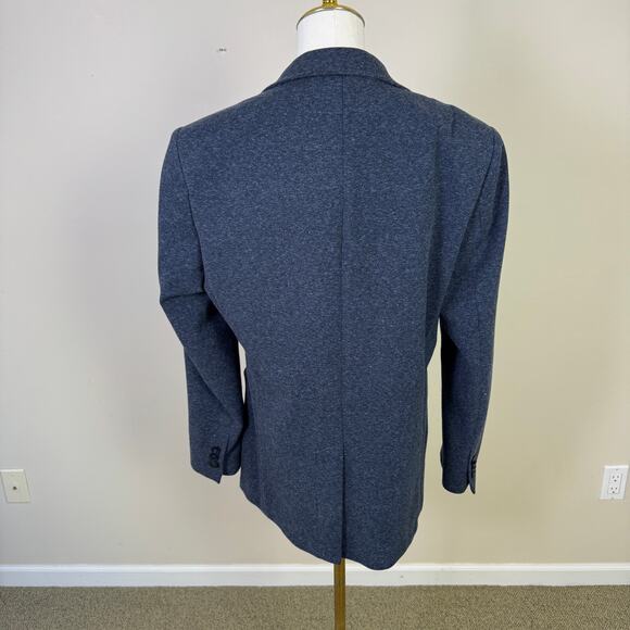 Artefact Heather Blue Knit 2 Button Blazer US Men's M - Picture 5 of 8